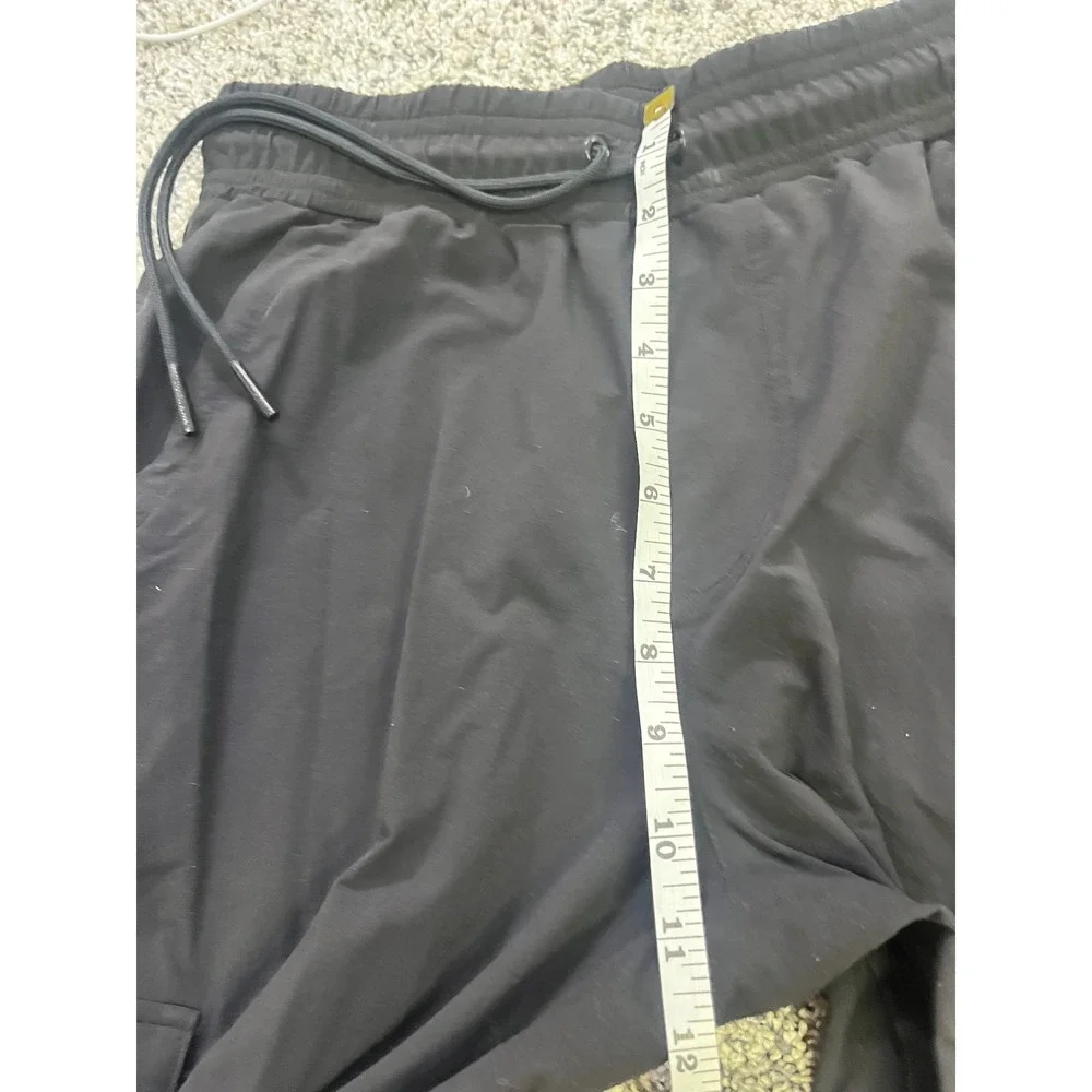 Alo Yoga It Girl Cargo Jogger Pants Black Size Small Woven Utility High Rise